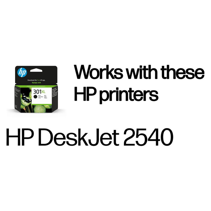 HP 301XL HIGH YIELD BLACK ORIG Cartucho de Tinta Negro HP 301XL HIGH YIELD BLACK ORIG Cartucho de Tinta Negro