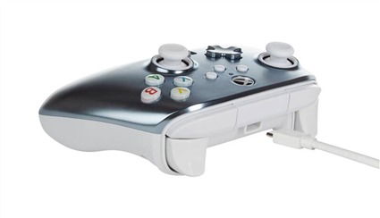 Power A 1516986-02 Mando con Cable Enhanced Metallic Ice para Xbox Series X/S, Xbox One y Windows