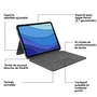 Logitech Combo Touch para iPad Pro de 11 pulgadas, Teclado QWERTY Español, Gris Oxford