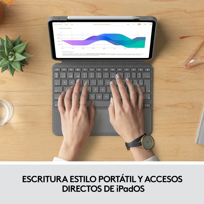 Logitech Combo Touch para iPad Pro de 11 pulgadas, Teclado QWERTY Español, Gris Oxford Logitech Combo Touch para iPad Pro de 11 pulgadas, Teclado QWERTY Español, Gris Oxford