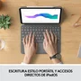 Logitech Combo Touch para iPad Pro de 11 pulgadas, Teclado QWERTY Español, Gris Oxford