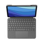 Logitech Combo Touch Teclado y Folio con Panel Táctil Luz Trasera Apple Smart Connector QWERTY Español Gris Oxford