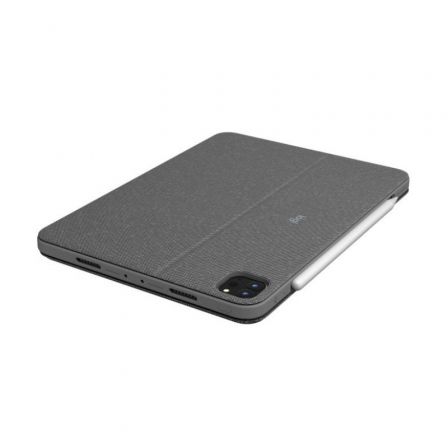 Logitech Combo Touch Teclado y Folio con Panel Táctil Luz Trasera Apple Smart Connector QWERTY Español Gris Oxford