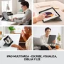 Logitech Combo Touch Funda con Teclado para iPad Pro 12,9 pulgadas, Gris