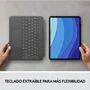 Logitech Combo Touch Funda con Teclado para iPad Pro 12,9 pulgadas, Gris