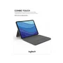 Logitech Combo Touch Funda con Teclado para iPad Pro 12,9 pulgadas, Gris