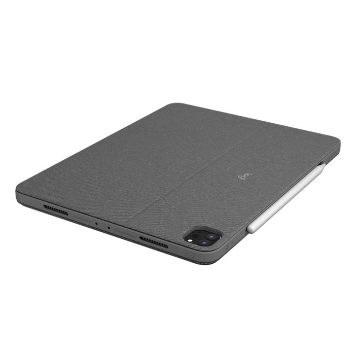 Funda con teclado (espaÑol) logitech combo touch para tablets apple ipad pro 12.9' 5 gen/ gris