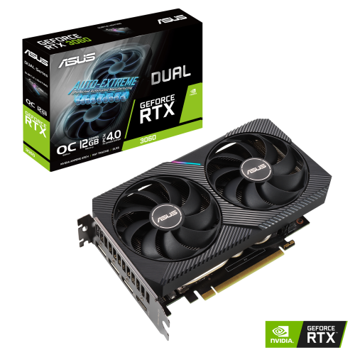 ASUS Dual GeForce RTX 3060 12GB GDDR6 OC Edition V2 LHR