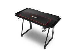 Drift DRDZ75 Mesa Gaming Negra Extensible 100x60cm con Alfombrilla XL, Soporte Auriculares y Bebida