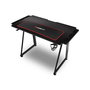 Drift DRDZ75 Mesa Gaming Negra Extensible 100x60cm con Alfombrilla XL, Soporte Auriculares y Bebida