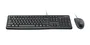 Logitech 920-002543 - Kit Teclado y Ratón Alámbrico USB MK120, Distribución QWERTY Italiano, Teclado Numérico, Negro, Resistente a Derrames