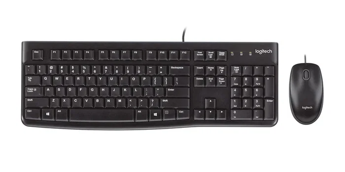 Logitech 920-002543 - Kit Teclado y Ratón Alámbrico USB MK120, Distribución QWERTY Italiano, Teclado Numérico, Negro, Resistente a Derrames Logitech 920-002543 - Kit Teclado y Ratón Alámbrico USB MK120, Distribución QWERTY Italiano, Teclado Numérico, Negro, Resistente a Derrames
