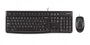Logitech 920-002543 - Kit Teclado y Ratón Alámbrico USB MK120, Distribución QWERTY Italiano, Teclado Numérico, Negro, Resistente a Derrames