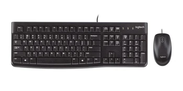 Logitech 920-002543 - Kit Teclado y Ratón Alámbrico USB MK120, Distribución QWERTY Italiano, Teclado Numérico, Negro, Resistente a Derrames Logitech 920-002543 - Kit Teclado y Ratón Alámbrico USB MK120, Distribución QWERTY Italiano, Teclado Numérico, Negro, Resistente a Derrames