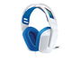 Logitech G335 Auriculares Gaming con Micrófono - Conectividad Jack 3.5mm, Diadema Ajustable, 40mm, Peso Ligero 240g, Color Blanco - Compatible PC, Consola, Portátil