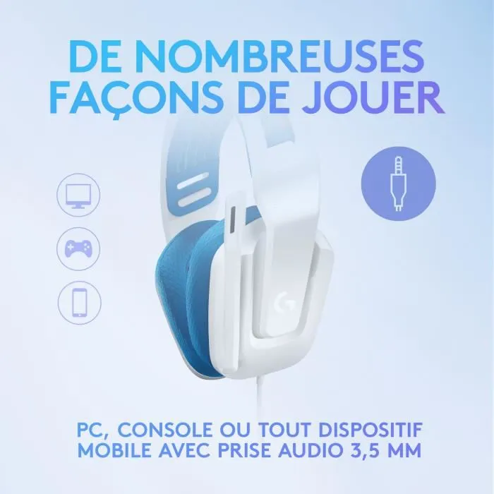Logitech G G335 Auriculares Gaming con Micrófono Blanco Logitech G G335 Auriculares Gaming con Micrófono Blanco