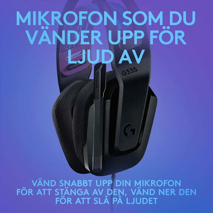 Logitech G335 Auriculares Gaming con Micrófono Negro