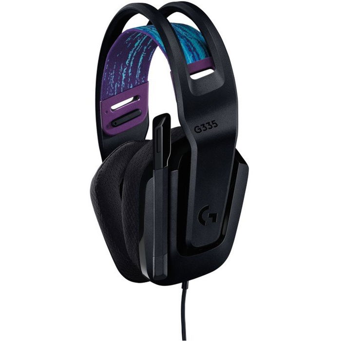 Logitech G335 Auriculares Gaming con Micrófono, Transductores de Neodimio 40 mm, Diadema Ajustable, Compatibles PC/Consola/Móvil, Color Negro - 981-001077