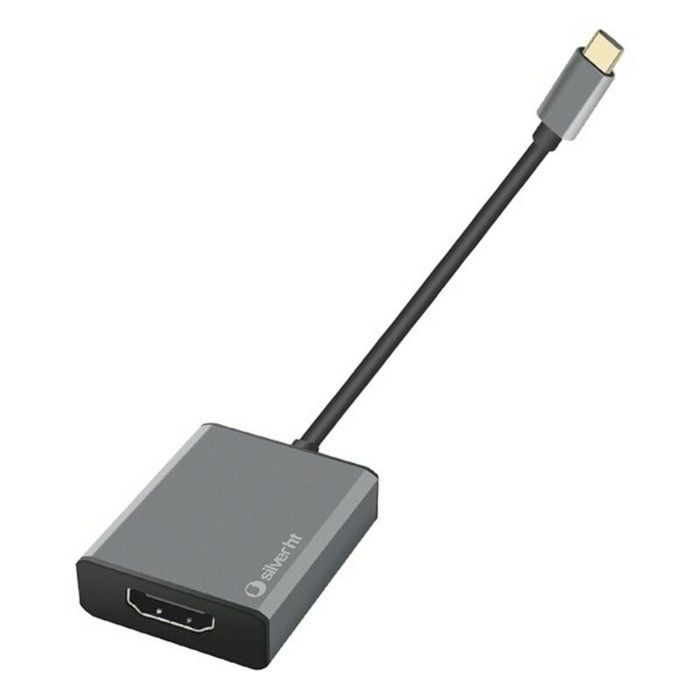 SILVER HT Adaptador Logan USB-C a HDMI 4K Negro