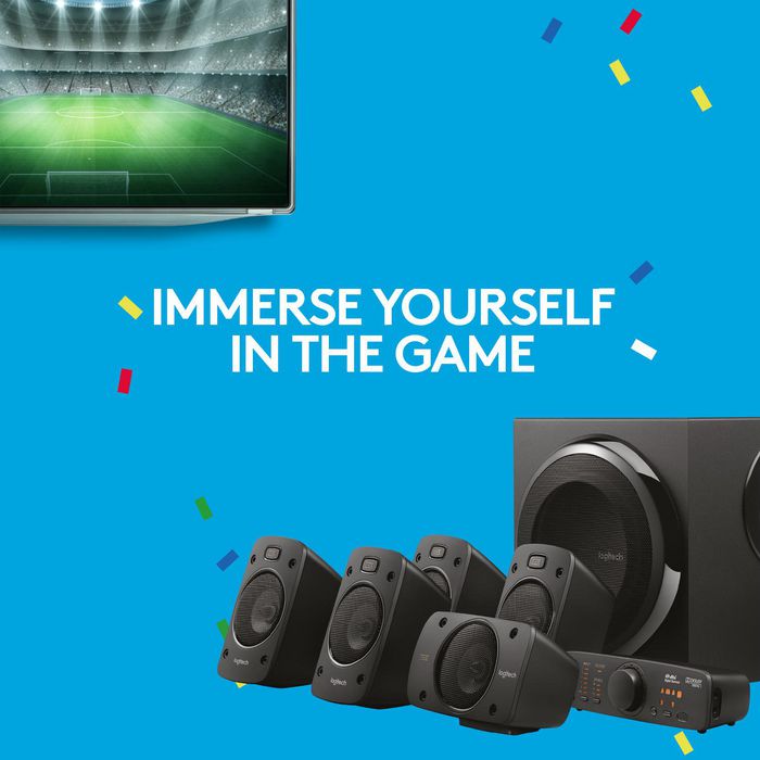 Logitech Z906 Sistema de Sonido Surround 5.1 THX 500W Negro