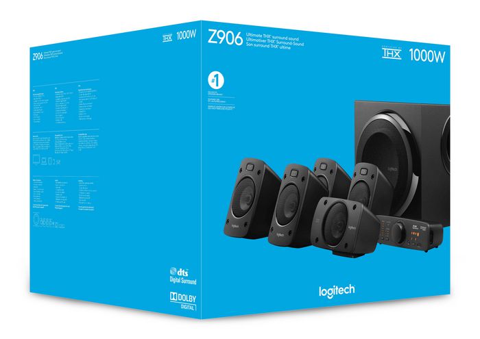 Logitech Z906 Sistema de Sonido Surround 5.1 THX 500W Negro