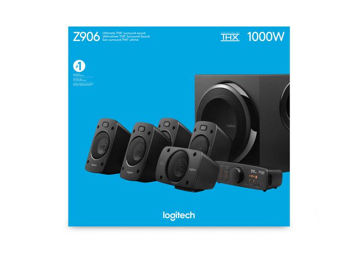 Logitech Z906 Sistema de Sonido Surround 5.1 THX 500W Negro