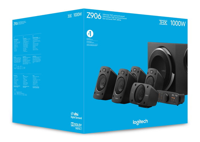 Logitech Z906 Sistema de Altavoces Surround 5.1 THX 500W Negro