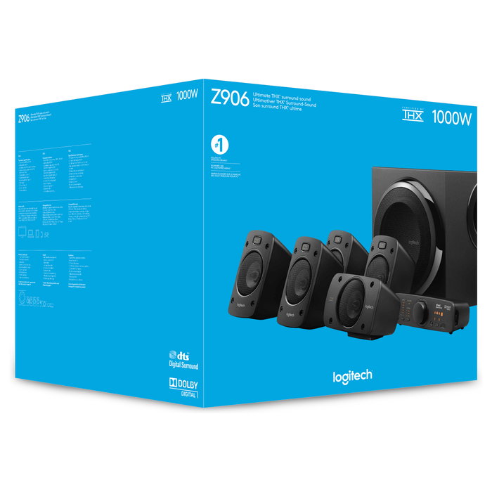 Logitech Z906 Sistema de altavoces 5.1 THX 500W Logitech Z906 Sistema de altavoces 5.1 THX 500W