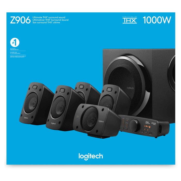 Logitech Z906 Sistema de altavoces 5.1 THX 500W Logitech Z906 Sistema de altavoces 5.1 THX 500W