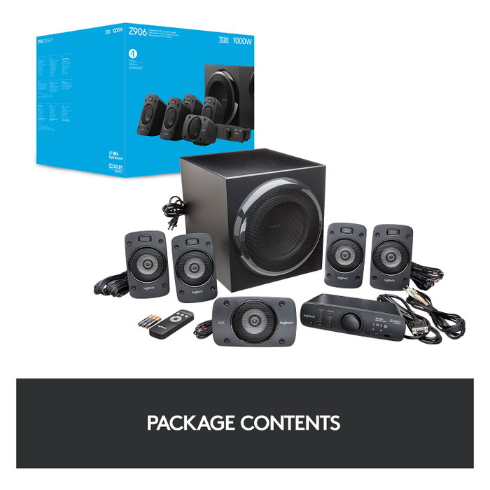 Logitech Z906 Sistema de altavoces 5.1 THX 500W Logitech Z906 Sistema de altavoces 5.1 THX 500W