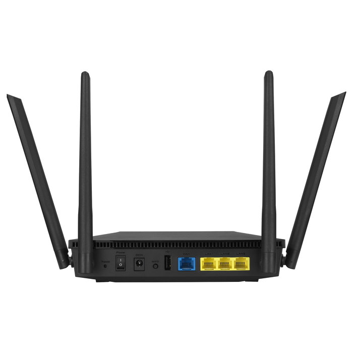 Asus RT-AX53U Router Inalámbrico Wi-Fi 6 AX1800 Doble Banda Negro Asus RT-AX53U Router Inalámbrico Wi-Fi 6 AX1800 Doble Banda Negro