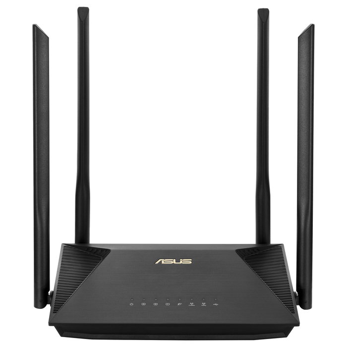 Asus RT-AX53U Router Inalámbrico Wi-Fi 6 AX1800 Doble Banda Negro Asus RT-AX53U Router Inalámbrico Wi-Fi 6 AX1800 Doble Banda Negro
