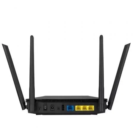Asus RT-AX53U Router Inalámbrico Wi-Fi 6 (AX1800) 1800 Mbps Doble Banda 2.4GHz/5GHz, 4 Antenas, OFDMA, MU-MIMO, 4 Puertos Gigabit, AiProtection, 90IG06P0-MO3510