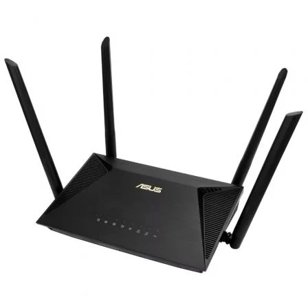 Asus RT-AX53U Router Inalámbrico Wi-Fi 6 (AX1800) 1800 Mbps Doble Banda 2.4GHz/5GHz, 4 Antenas, OFDMA, MU-MIMO, 4 Puertos Gigabit, AiProtection, 90IG06P0-MO3510