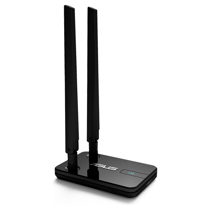 ASUS USB-AC58 AC1300 Adapter WiFi 5 Dualband USB 3.0 con 2 Antenas Externas - Negro