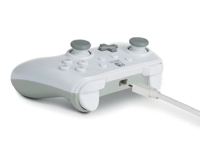 PowerA Mando con Cable para Nintendo Switch - Blanco Mate