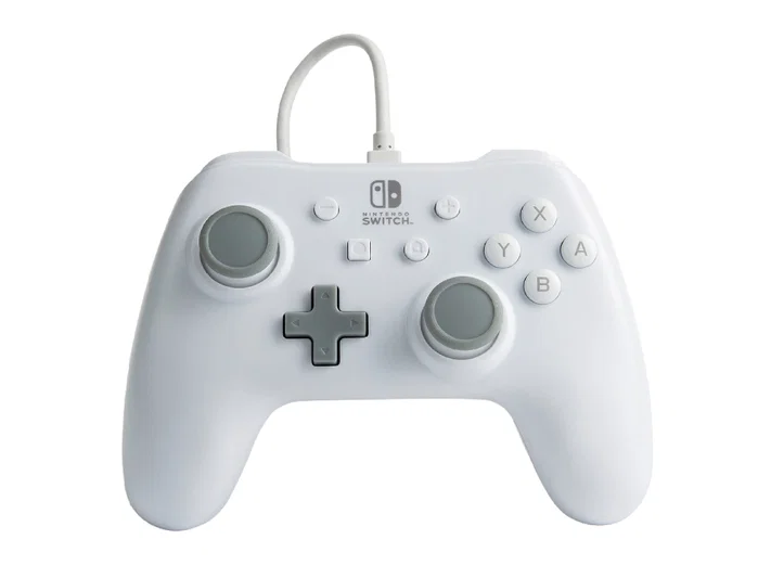 PowerA Mando con Cable para Nintendo Switch - Blanco Mate