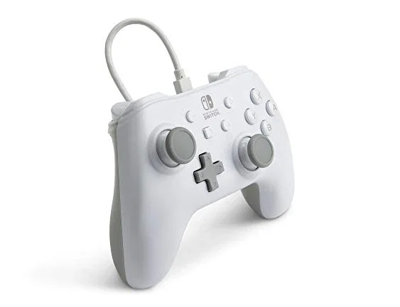 PowerA Mando con Cable para Nintendo Switch, Blanco Mate PowerA Mando con Cable para Nintendo Switch, Blanco Mate
