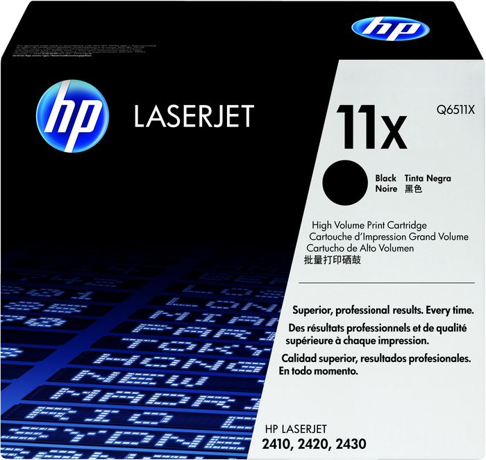 HP Tóner Original 11X Alta Capacidad Negro
