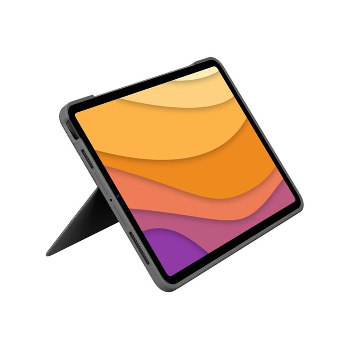 Logitech Funda Combo Touch con Teclado Retroiluminado QWERTY Español y Trackpad para Apple iPad Air 10.9" (4ª Gen) Gris Oxford