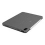 Logitech Funda Combo Touch con Teclado Retroiluminado QWERTY Español y Trackpad para Apple iPad Air 10.9" (4ª Gen) Gris Oxford