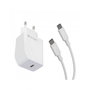 Muvit For Change MCPAK0044 Cargador de Pared 20W USB-C con Cable USB-C a USB-C