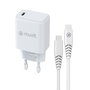 Muvit For Change MCPAK0044 Cargador de Pared 20W USB-C con Cable USB-C a USB-C