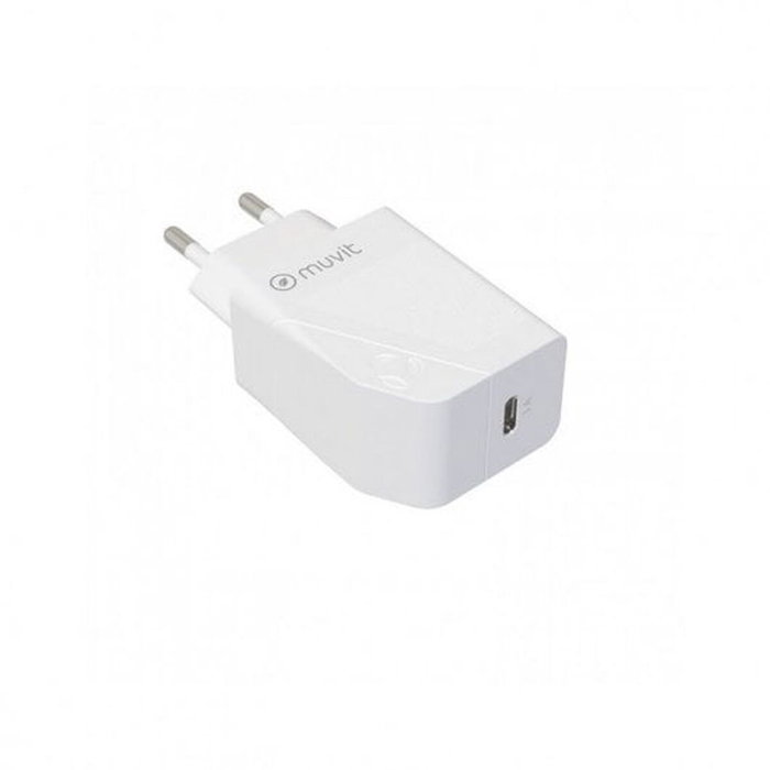 Muvit For Change MCPAK0044 Cargador de Pared 20W USB-C con Cable USB-C a USB-C