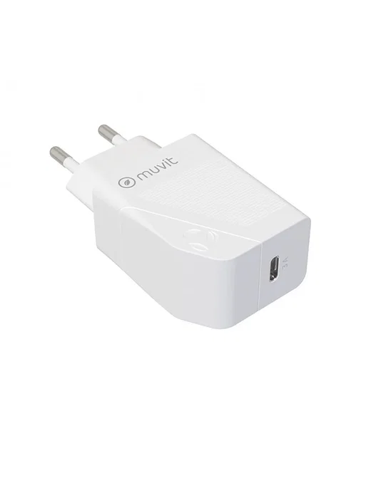 Muvit For Change MCPAK0044 Cargador de Pared 20W USB-C con Cable USB-C a USB-C