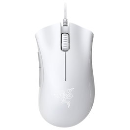 Razer DeathAdder Essential 2021 - Ratón Gaming Ergonómico de Mano Derecha, Óptico 6400 DPI, Blanco, Cable USB 2.1 m, 5 Botones Programables