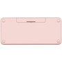 Logitech K380 Teclado Bluetooth Multi-Device para Mac con Teclado en Español (ES), Color Rosa - Compacto, Silencioso
