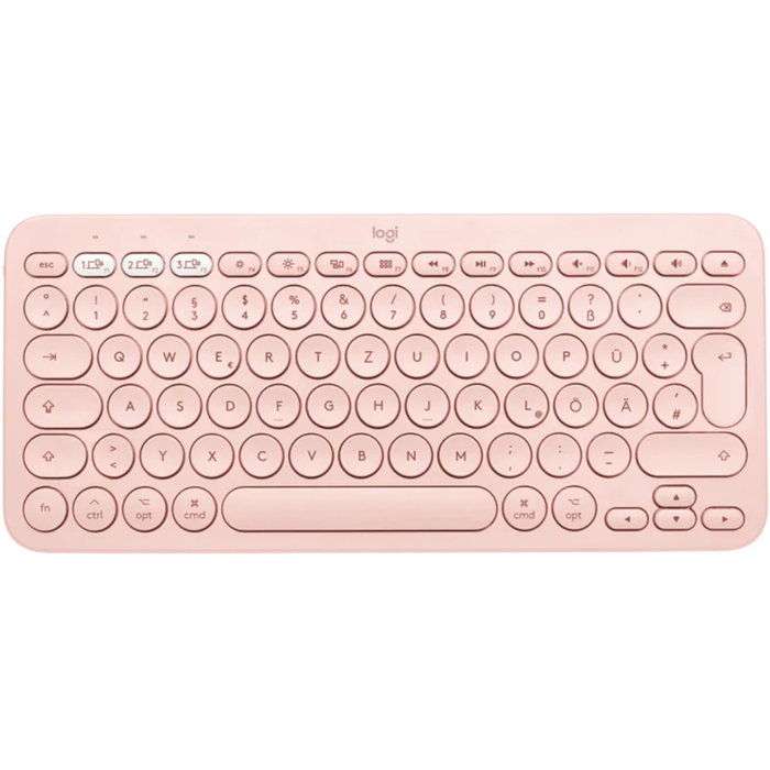 Logitech K380 Teclado Bluetooth Multi-Device para Mac con Teclado en Español (ES), Color Rosa - Compacto, Silencioso Logitech K380 Teclado Bluetooth Multi-Device para Mac con Teclado en Español (ES), Color Rosa - Compacto, Silencioso