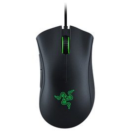 Razer DeathAdder Essential Ratón Gaming Ergonómico para Mano Derecha, Óptico USB 6400 DPI 5 Botones Programables, Negro
