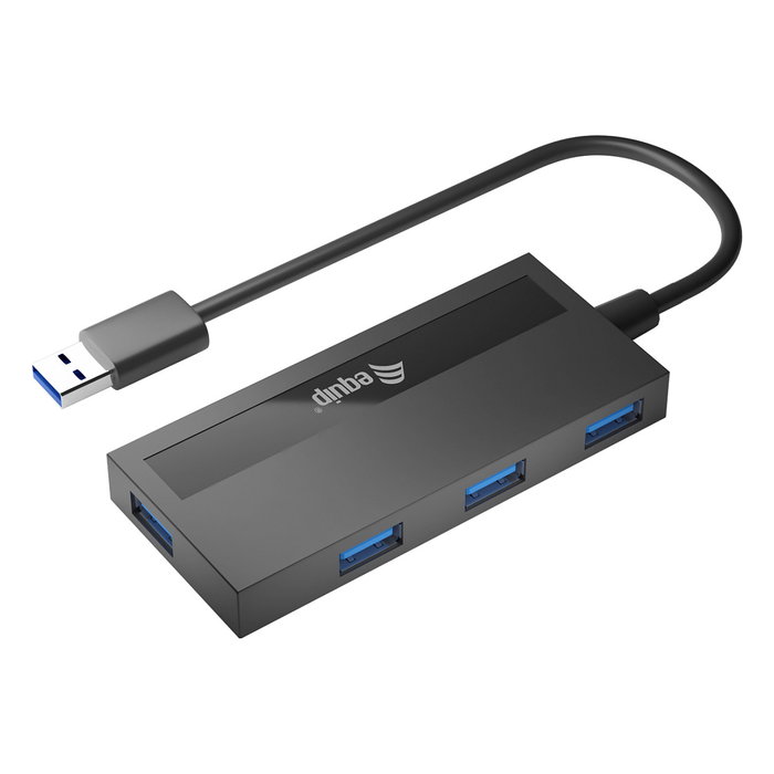 Equip Hub USB 3.2 Gen 1 de 4 puertos con adaptador USB-C Equip Hub USB 3.2 Gen 1 de 4 puertos con adaptador USB-C